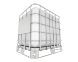 Water container isolated on white background. 3d rendering png