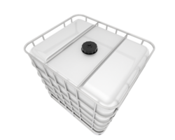 Water container isolated on white background. 3d rendering png