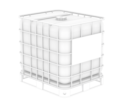 Water container isolated on white background. 3d rendering png