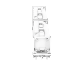 Train tanker isolated on background. 3d rendering - illustration png