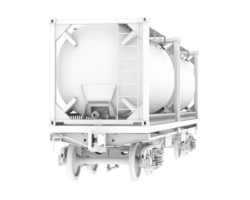 treno petroliera isolato su sfondo. 3d interpretazione - illustrazione png