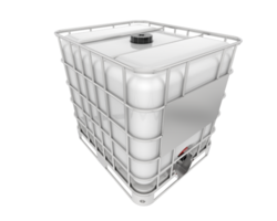 Water container isolated on white background. 3d rendering png