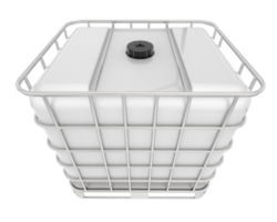 Water container isolated on white background. 3d rendering png