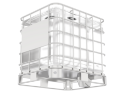 Water container isolated on white background. 3d rendering png