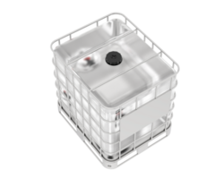 Water container isolated on white background. 3d rendering png