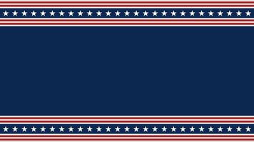 American flag template background with copy space. USA background illustration vector