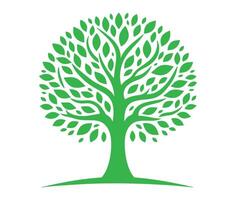 tree silhouette icon isolated on white background. vector