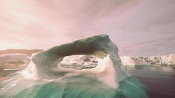 Massive Iceberg Floating on Water video