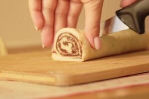 the process of making buns. flour . eggs . chocolate. tremble. dough milk . salt . photo