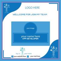 Web resource banner design vector