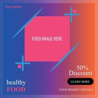 Web resource banner design vector