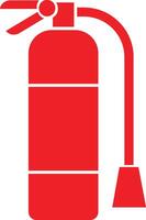 Emergency fire extinguisher icon in flat for apps or website sign symbol for Safety Security Fire Extinguisher services Laboratory Equipment isolated on vector