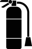 Emergency fire extinguisher icon in flat for apps or website sign symbol for Safety Security Fire Extinguisher services Laboratory Equipment isolated on vector