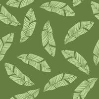 patrón sin costuras con hojas verdes vector