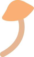 Mushroom drawing in autumn in the forest decoration. vector