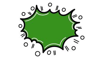 Pow comic bubble. Sound dialogue speech bubbles with word - Bang. Pop art expression in bright color and black outline. vector