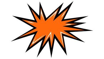 Pow comic bubble. Sound dialogue speech bubbles with word Cool. Pop art expression in bright color and black outline. vector