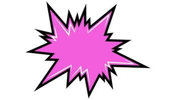 Pow comic bubble. Sound dialogue speech bubbles with word OMG. Pop art expression in bright color and black outline. vector