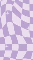 abstract geometric purple wavy chessboard background vector