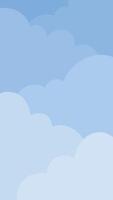 blue clouds background vector