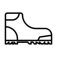 hiking boot icon in line style. illustration vector
