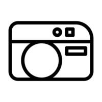 digital camera icon in line style. illustration vector