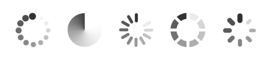 Set of loading icons. load. load bar icons. vector