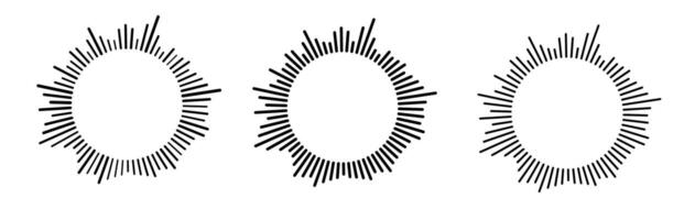 sound waveform pattern for radio podcasts, music players, editors, voice messages in social media chats vector