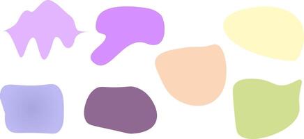 Set of background frames Illustration Simple frame Texture decoration Decoration Colorful material design vector
