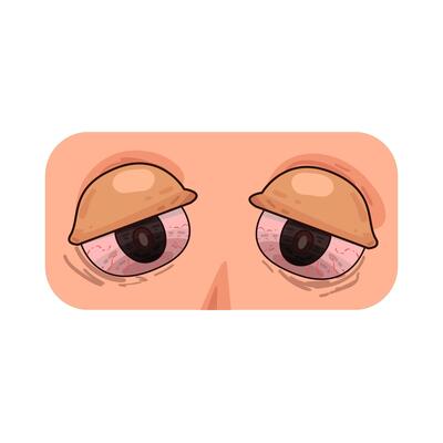 Illustration of red eye