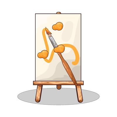 Illustration of paint brush