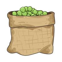 Illustration of peas vector