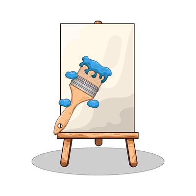 Illustration of paint brush
