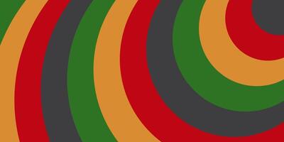 abstract background of red, yellow, green, black arches. design template for juneteenth day vector