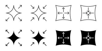 Elastic Icon Set. Trendy Design For Apps, Web, Posters, Social Media vector