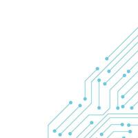 Networking Technology Circuit Board Abstract Lines Communication Border Frame vector