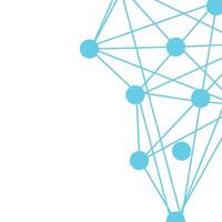 Connecting lines and dots technology network. Abstract circuit board, Illustration high tech computer, engineering, science and information technology on white color background. vector