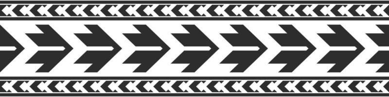 Seamless black abstract pattern lines on white background. Tribal. Aztec. vector