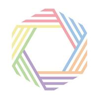 The abstract color hexagonal pattern on white background. vector