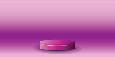 Podium display with background the same color as the podium. Modern studio, wall scene fashion, stage podium scene with for Award Ceremony. 3D rendering. vector