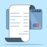 Concept of making cashless payments, with mobile phone or debit card With Barcode of app or Payment machine And Bank Card Cartoon Icon Illustration. flat illustration on background. vector