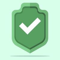 Protection shield concept. Protection, security, guard. Shield, padlock, security shield, security shield with check mark and padlock. Security shield symbol. flat illustration on background. vector