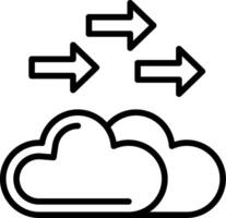 Migrating Line Icon Design vector