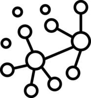 Cluster Line Icon Design vector