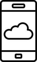 Smartphone Line Icon Design vector
