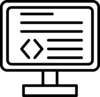 Programming Line Icon Design vector