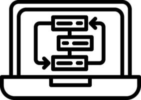 Backlog Line Icon Design vector