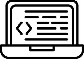 Programming Line Icon Design vector
