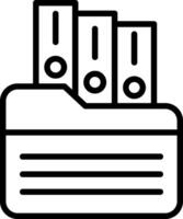 Archive Line Icon Design vector