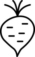 Beet Line Icon Design vector